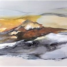 L'passo Benjamin, 42 x 42 Inch, Acrylic on Canvas, Abstract Paintings, AC-LPB-053 L'passo Benjamin, 42 x 42 Inch, Acrylic on Canvas, Abstract Paintings, AC-LPB-053